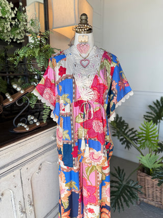 Dahlia Top Blue Mix by Umgee Shirts & Tops Umgee