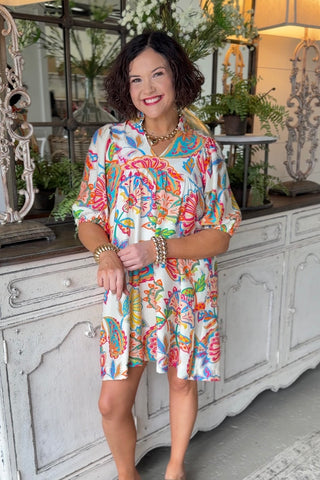 Sweet and Sassy Dress Cream by Umgee limited stock Dresses Umgee