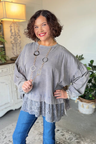 Alissa Navy Shirts & Tops Blue Velvet