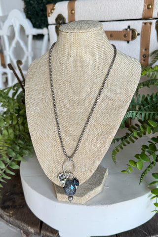 Sasha Necklace Silver/Blue