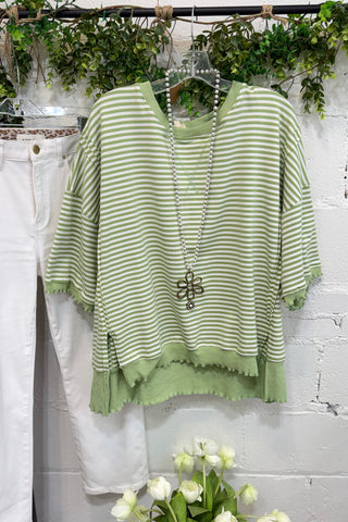 Anniston Top Lime by Peach Love Shirts & Tops Peach Love