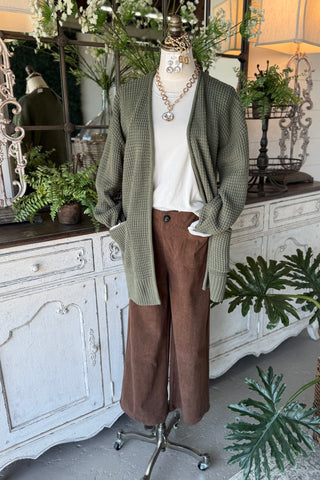 Diane Cardigan Light Olive