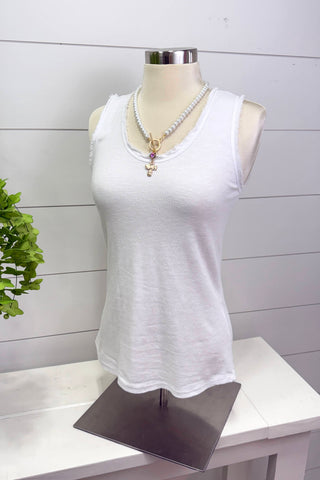 Cornelia Tank White Tank Top YOLLY