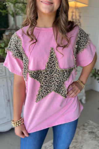 Star of the Jungle Top Pink Shirts & Tops Sage+Fig