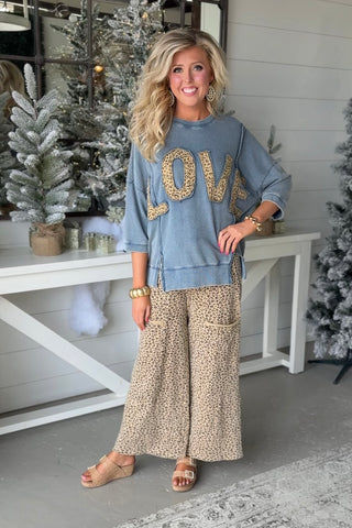 Wild in Love Washed Denim by Easel Shirts & Tops Easel