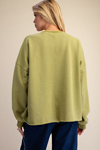Petal Crush Top Matcha by Easel