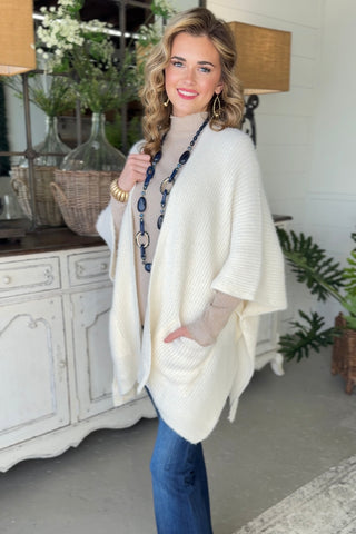 Opal Sweater Kimono Ivory Kimonos LETO