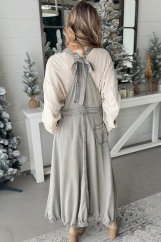 Josie Romper Dress Sage Grey by Easel Dresses Easel