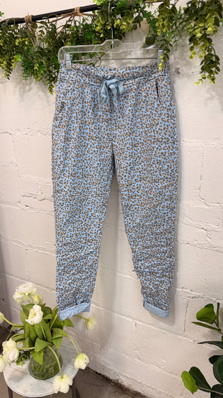 Lovin Leopard Pants Blue