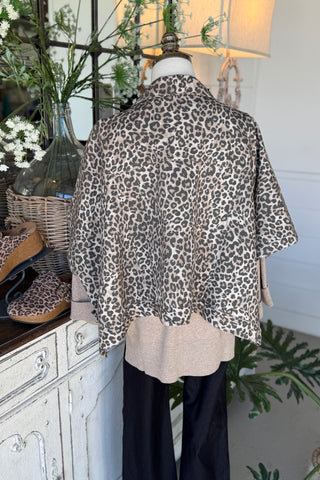 Game Plan Cape Jacket Leopard by Bibi