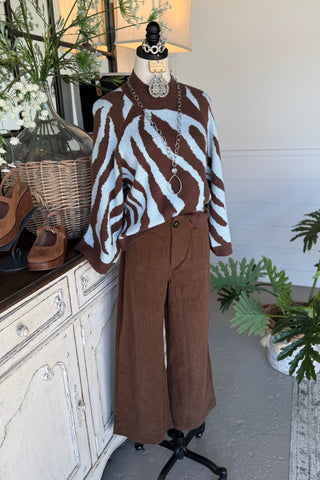 Commotion Sweater Brown Sky by Entro