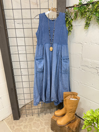 Rita Dress English Blue by Easel