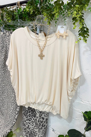Double Bubble Top Ivory by Umgee Shirts & Tops Umgee