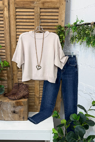 Calmer Days Sweater Beige