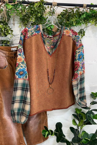 Winslet Top Chestnut by Easel Shirts & Tops Easel