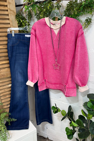 Playful Top Hot Pink
