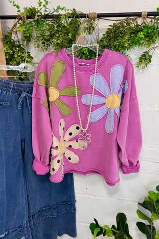 Petal Crush Top Dragon Fruit by Easel