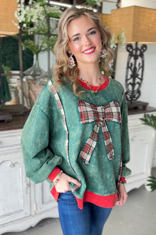 Winter Lineup Green Sweatshirt Sage+Fig