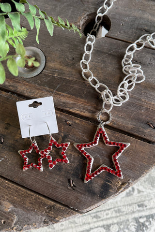Daystar Earrings Red Earrings BFF