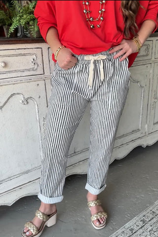Beach Walk Pants Black Pants OLAA
