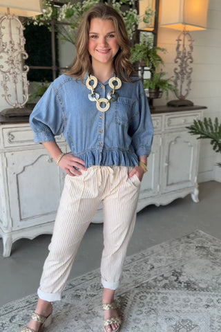 Vance Top Denim by Eesome Shirts & Tops eesome