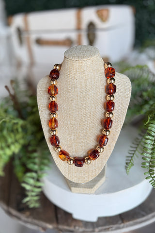 Ortega Necklace Brown