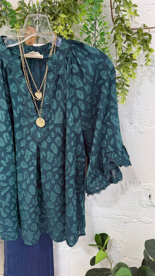 Murphy Top Teal by Umgee Shirts & Tops Umgee