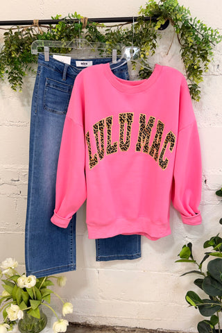 Lulu Mac Bubble Gum/Leopard