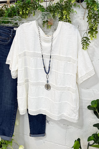 Stevie Top Off White