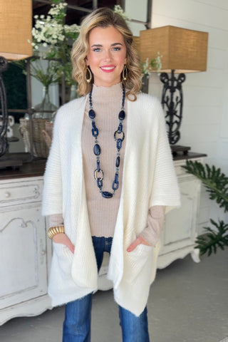 Opal Sweater Kimono Ivory Kimonos LETO
