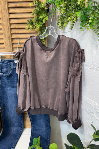 Exhale Top Brown