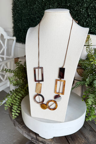 Dimensions Necklace Brown