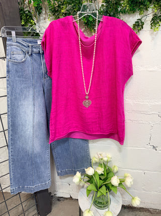 Keely Top Fuchsia Shirts & Tops Giada Fashion