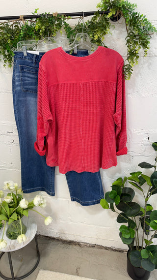 Kimi Poppy Red by Easel Shirts & Tops Easel