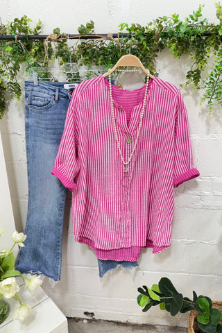 Cabana Fuchsia Shirts & Tops D Style