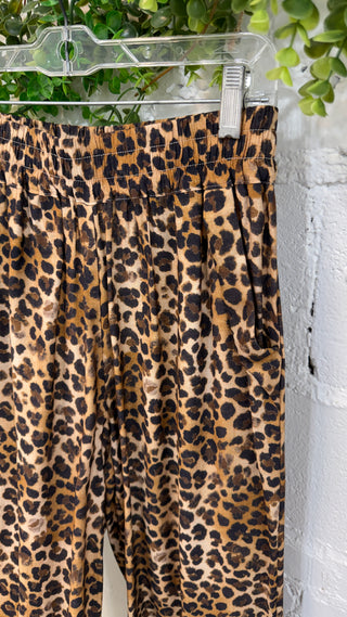 Cheetah Girl Pants Latte