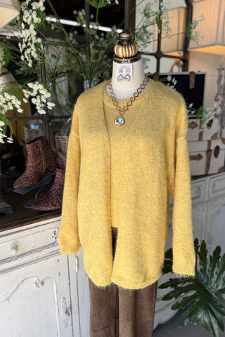 Gleeful Cardigan Set Honey Sweater Pol Clothing