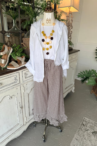 Matilda Linen Jacket White Shirts & Tops YOLLY
