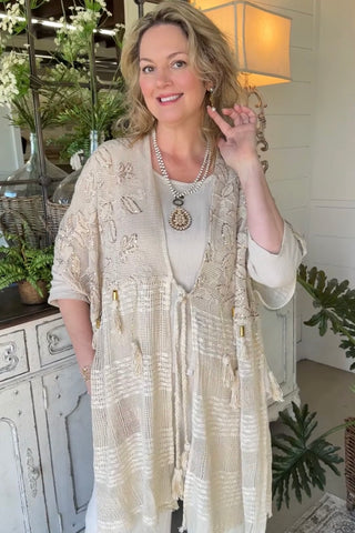 Kathleen Cardigan Natural Cardigan Pol Clothing