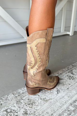 Whitney Cowboy Boots Taupe Boots Pierre Dumas