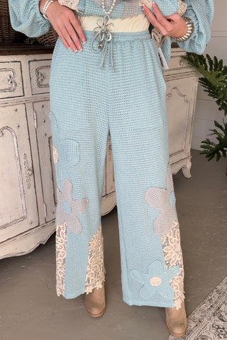 Daisy Duo Pants Aqua/Cream Pants Davi & Dani