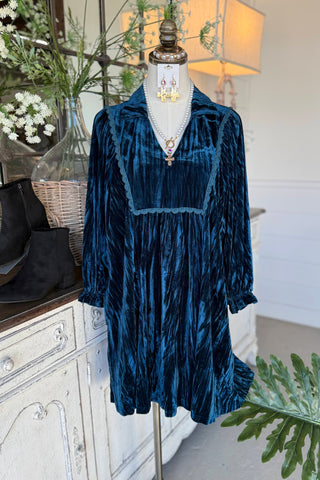 Barrett Dress Teal by Umgee