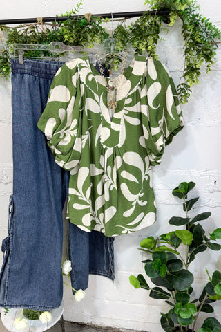 Ellington Top Olive Mix Shirts & Tops Gigio