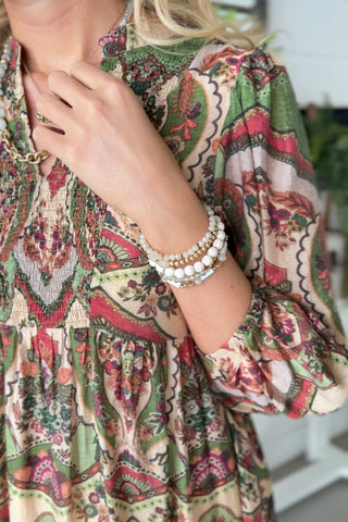 Posh Pillar Bracelet Gold Necklaces Pink Panache