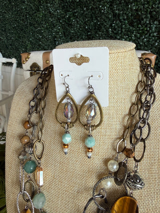 Rockabilly Earrings Bronze Earrings Lost & Found Trading Company