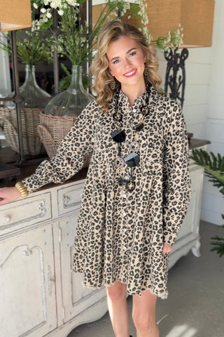 Bayley Dress Oatmeal Dresses Bibi