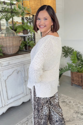 Snuggle Me Sweater Ivory