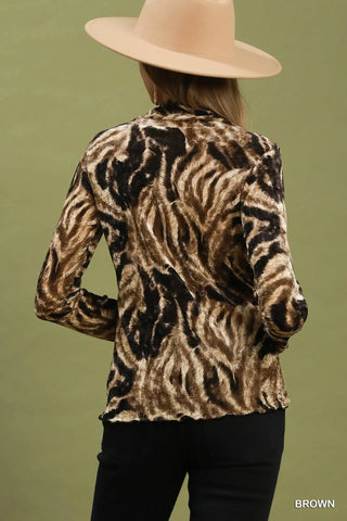 Encounters Top Brown by Umgee Shirts & Tops Umgee