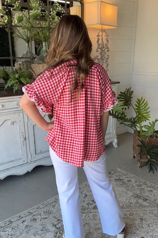Peyton Top Red by Umgee