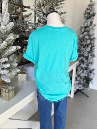 Frosty Days Tee Aqua Shirts & Tops Texas True